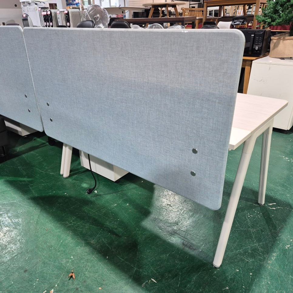 [퍼시스] 사무용 책상+이동서랍+스크린파티션 세트